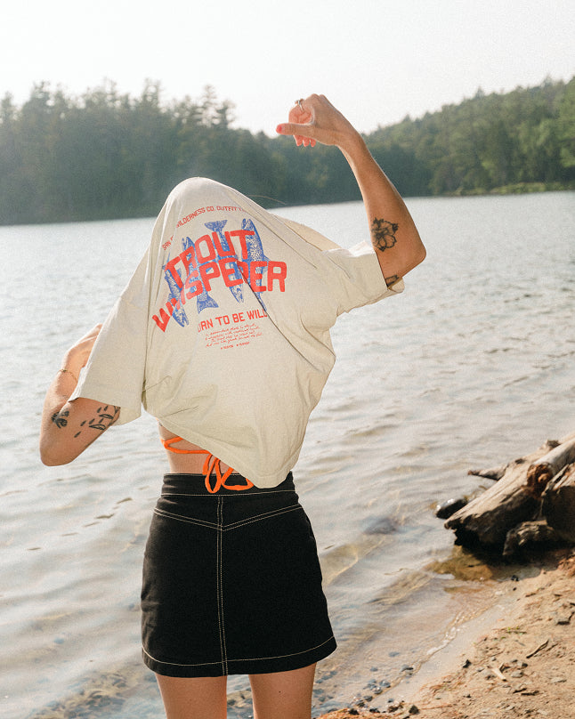 T-shirt oversize vintage manches courtes Trout Whisperer