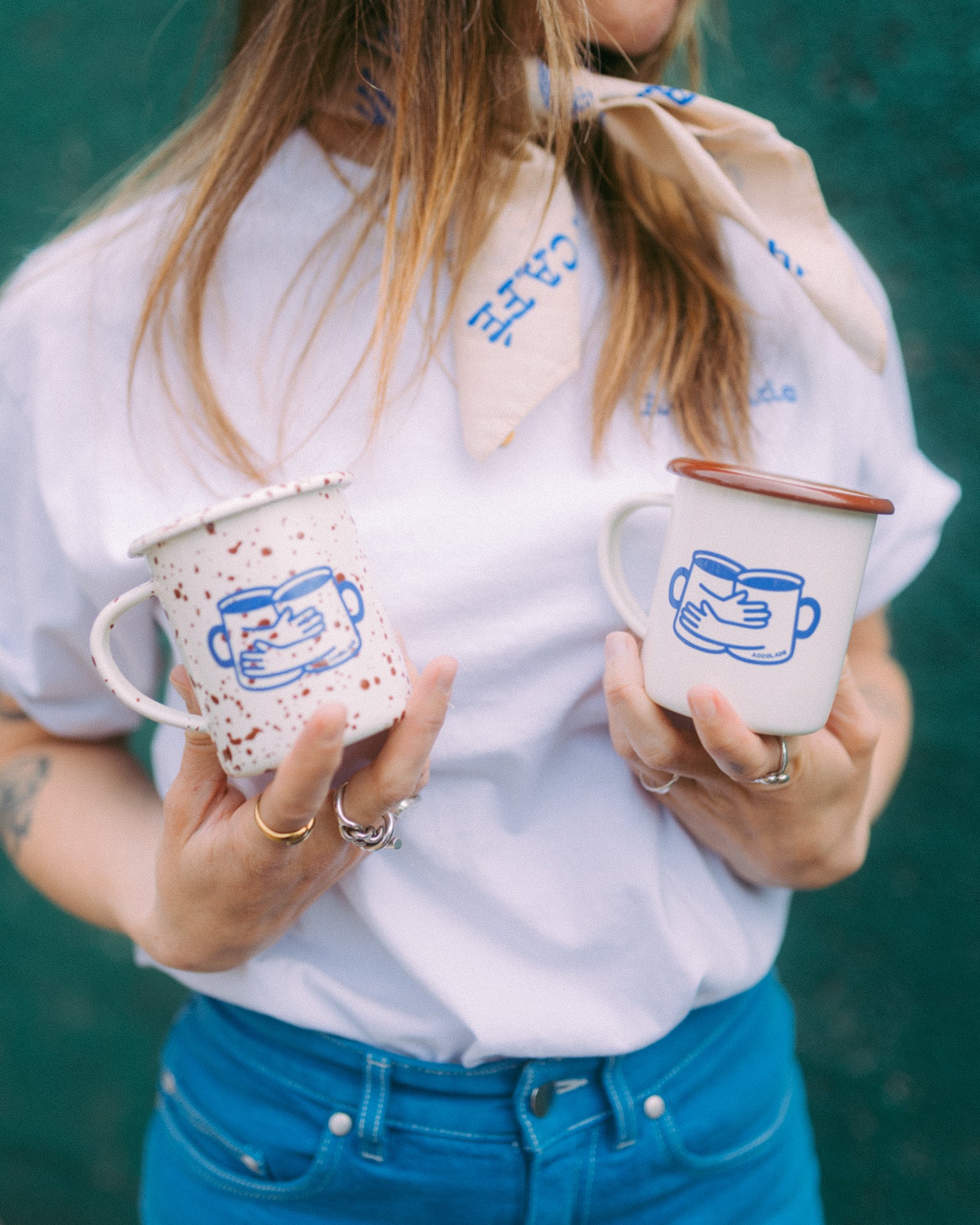 Tasses émaillées Accolade café